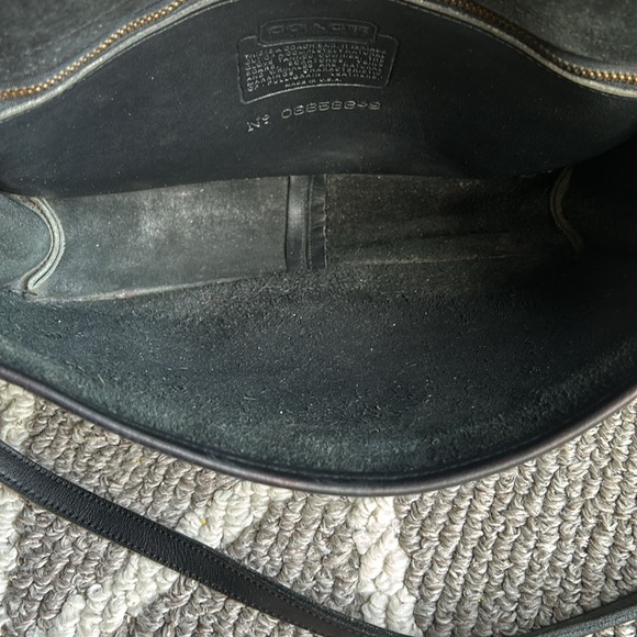 Vintage Coach Convertible Clutch bag. Black Leather. Made in the United … - Picture 7 of 16